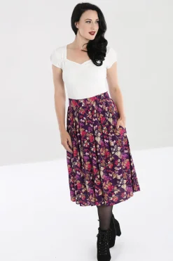 Hell Bunny Berry Crush Skirt Purple Online
