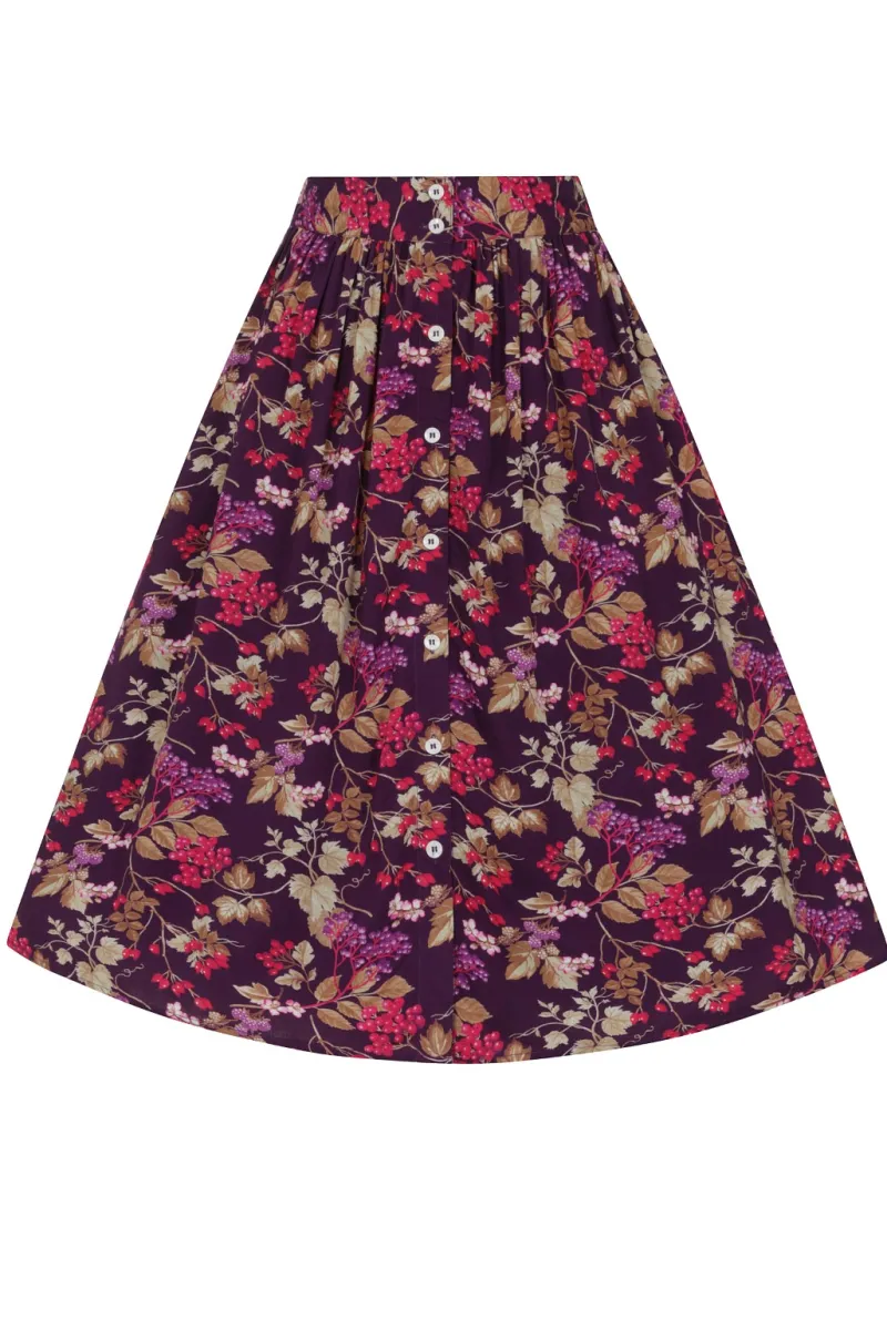 Hell Bunny Berry Crush Skirt Purple Online