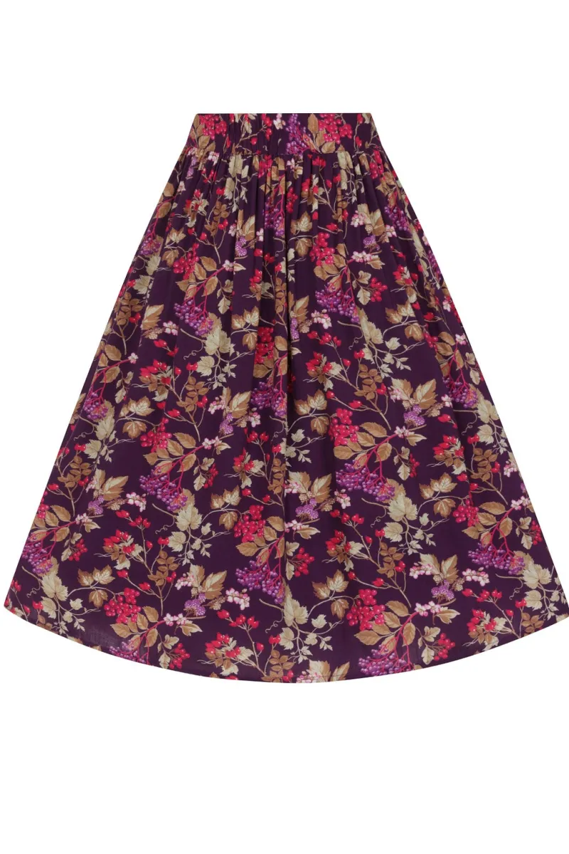 Hell Bunny Berry Crush Skirt Purple Online