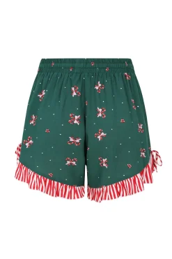 Hell Bunny Beth Shorts Green Clearance