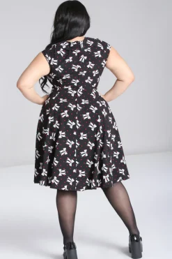 Hell Bunny Bobbie Midi Dress Black