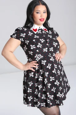Hell Bunny Bobbie Mini Dress Black Discount
