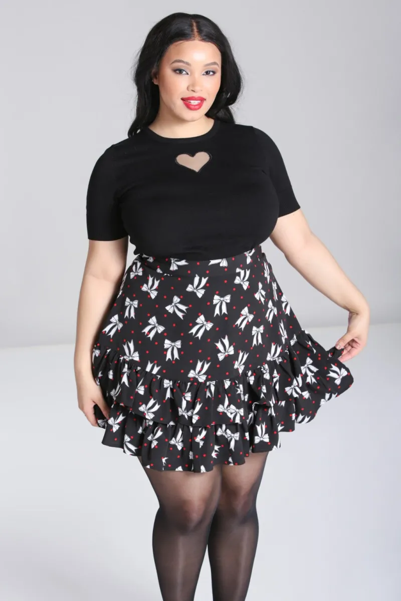Hell Bunny Bobbie Skirt Black New