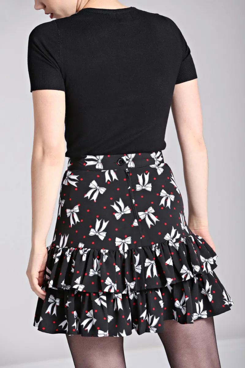 Hell Bunny Bobbie Skirt Black New