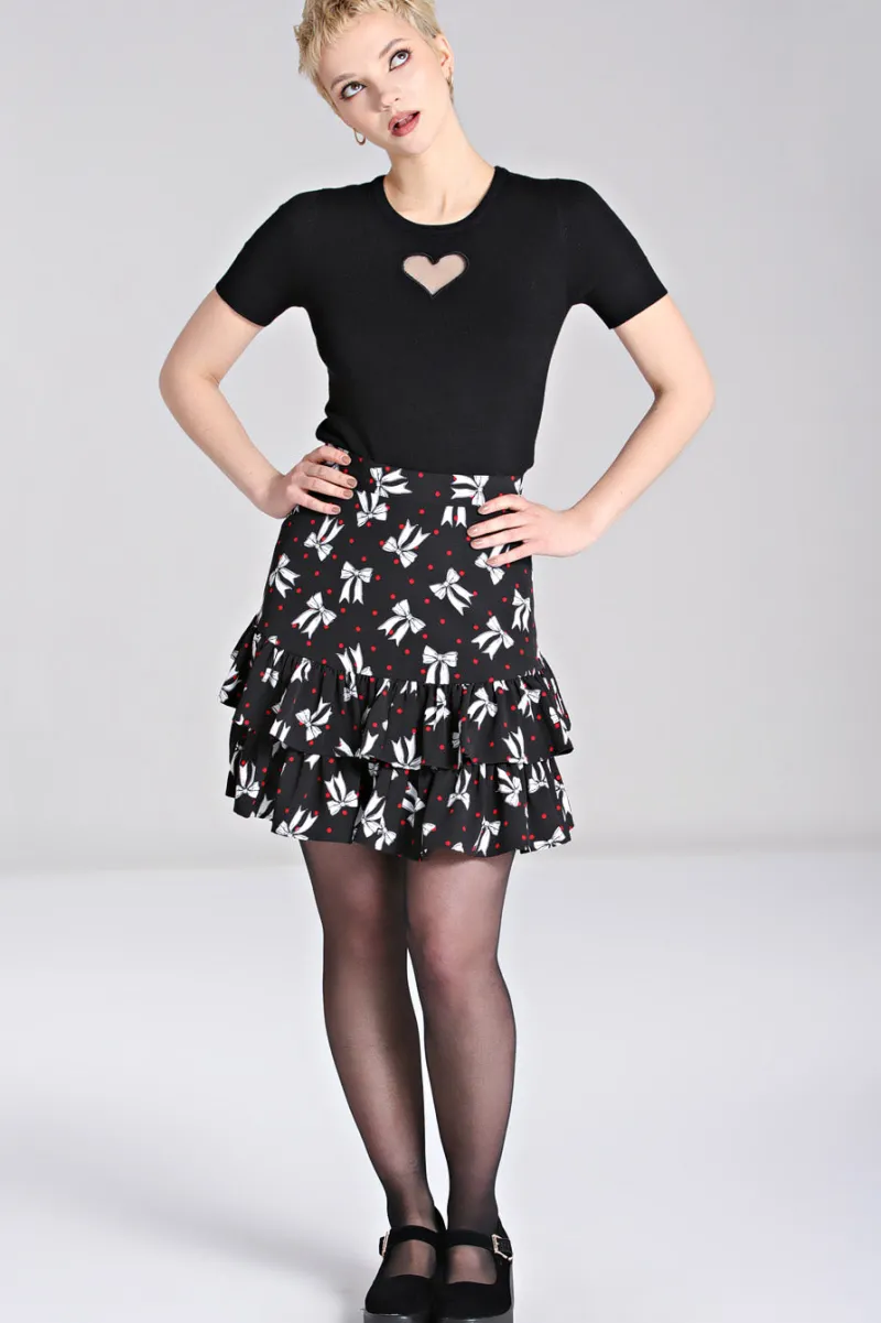 Hell Bunny Bobbie Skirt Black New