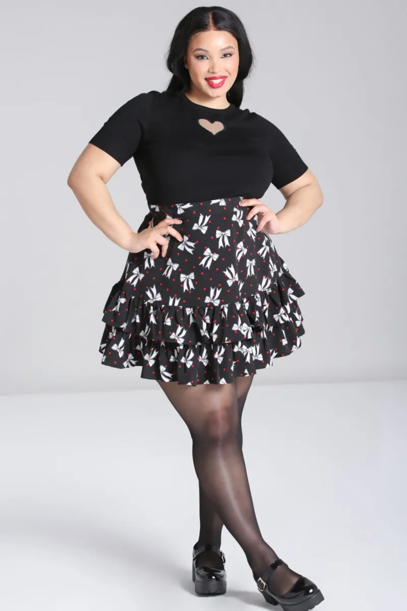 Hell Bunny Bobbie Skirt Black New