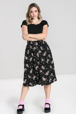 Hell Bunny Bobby Sue Skirt Black Discount