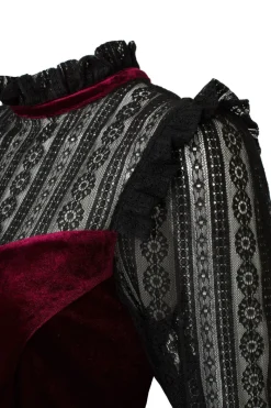 Hell Bunny Bonnie Dress Burgundy Online