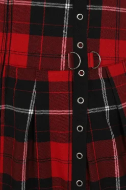 Hell Bunny Brody Mini Skirt Red New