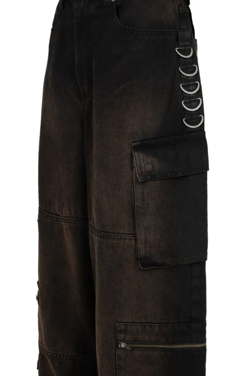 Hell Bunny Cameron Jeans - Short Length Brown Best