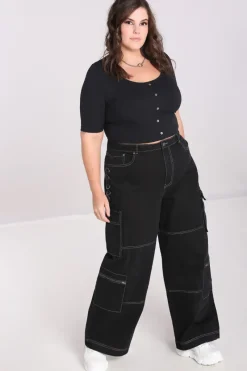 Hell Bunny Cameron Jeans Black Hot