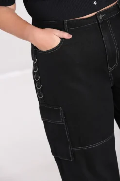 Hell Bunny Cameron Jeans Black Hot