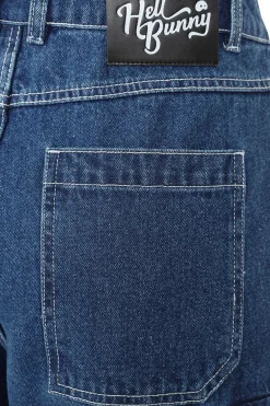 Hell Bunny Cameron Jeans Blue Clearance