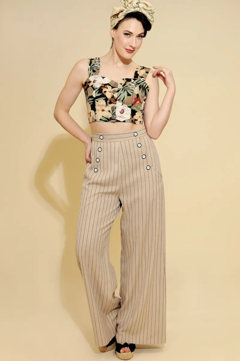 Hell Bunny Caspian Swing Trousers Outlet
