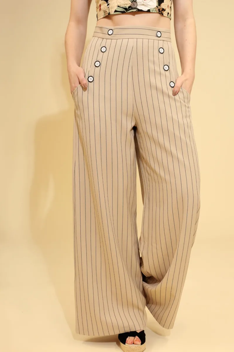 Hell Bunny Caspian Swing Trousers Outlet