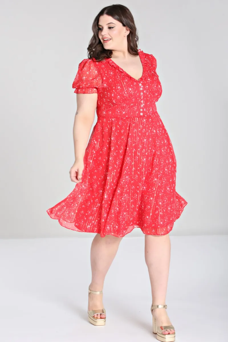 Hell Bunny Cassiopeia Dress Red Best