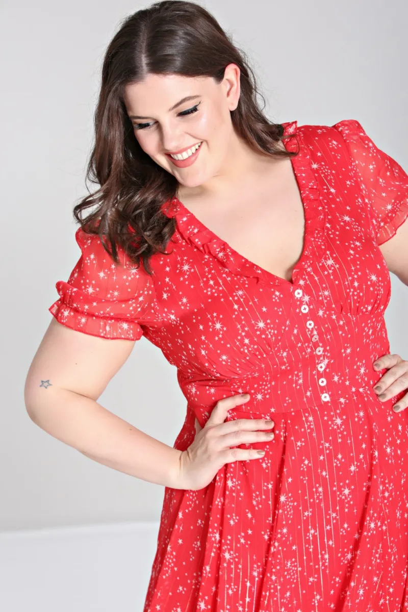 Hell Bunny Cassiopeia Dress Red Best