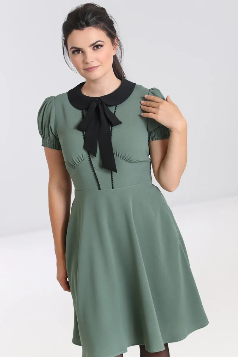 Hell Bunny Catherine Mid Dress Green Online
