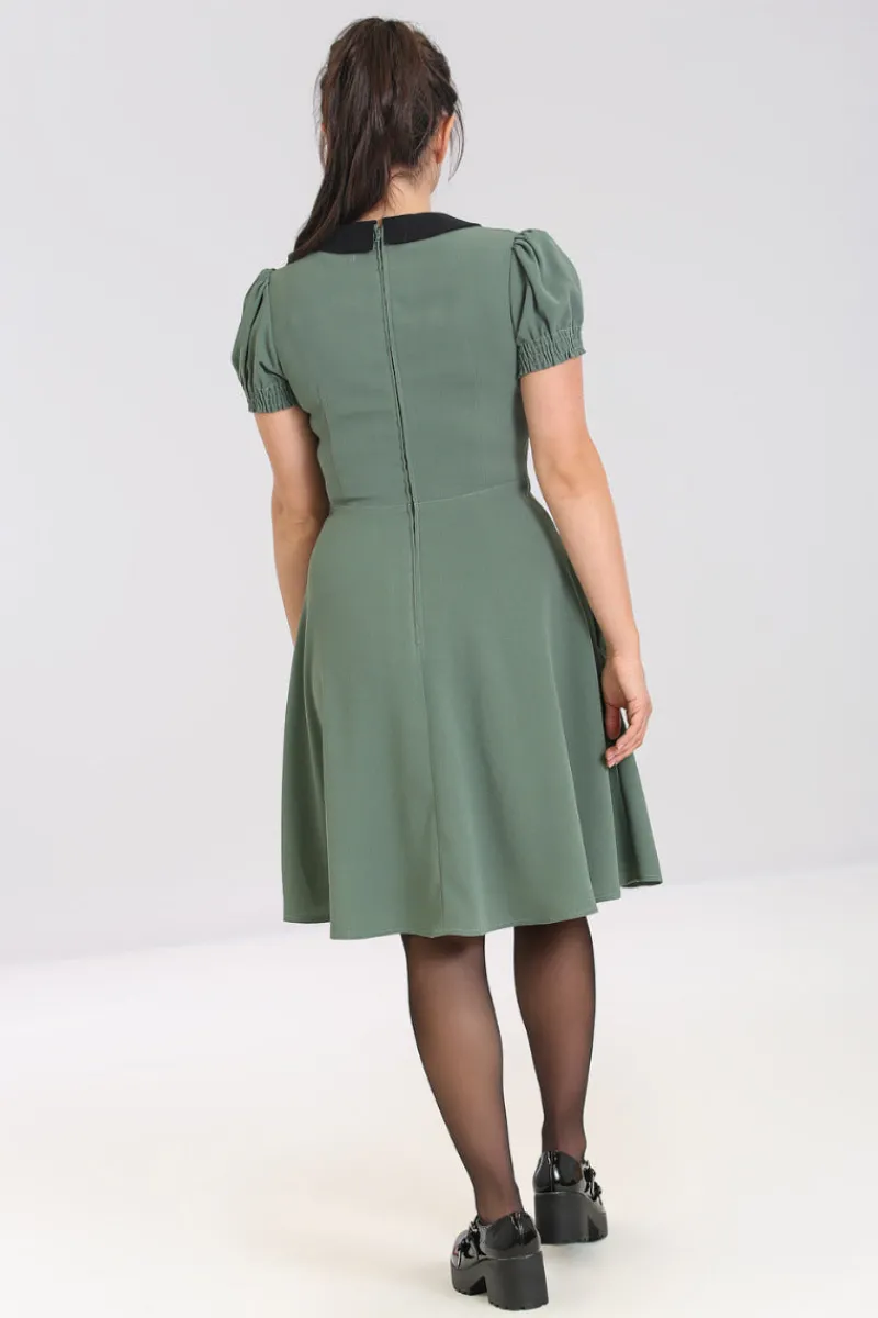 Hell Bunny Catherine Mid Dress Green Online