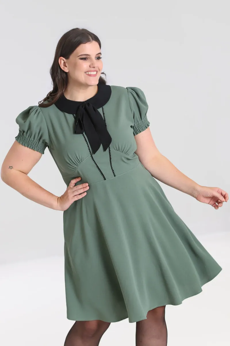 Hell Bunny Catherine Mid Dress Green Online