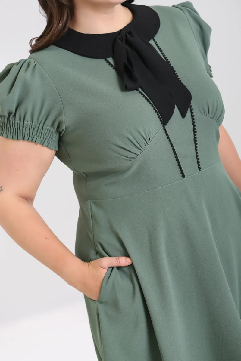 Hell Bunny Catherine Mid Dress Green Online