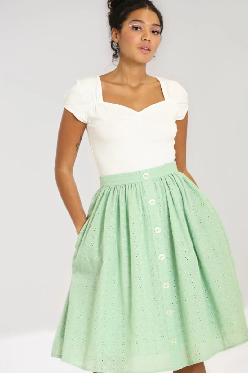 Hell Bunny Celia 50's Skirt Mint Outlet
