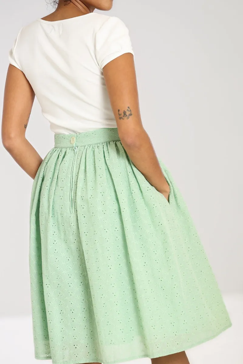 Hell Bunny Celia 50's Skirt Mint Outlet