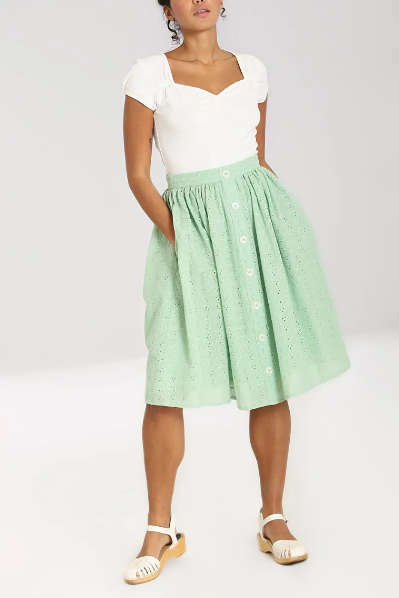 Hell Bunny Celia 50's Skirt Mint Outlet