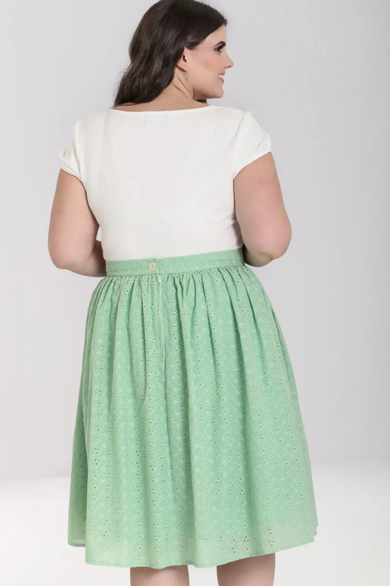 Hell Bunny Celia 50's Skirt Mint Outlet