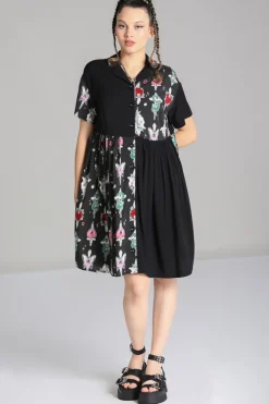 Hell Bunny Cersei Knee Dress Black