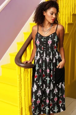 Hell Bunny Cersei Maxi Dress Black Discount