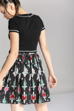 Hell Bunny Cersei Skirt Black Discount