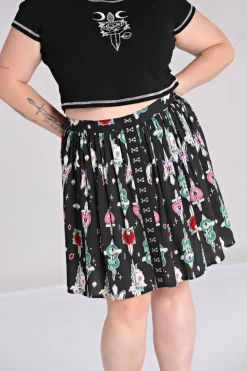 Hell Bunny Cersei Skirt Black Discount