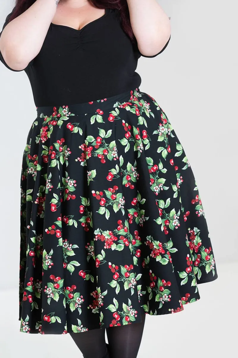 Hell Bunny Cherie 50's Skirt Black Sale