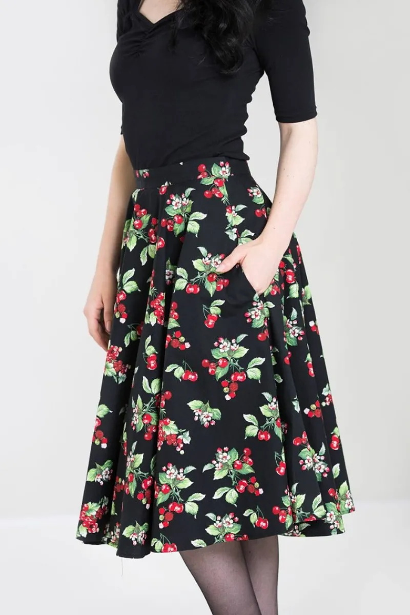 Hell Bunny Cherie 50's Skirt Black Sale