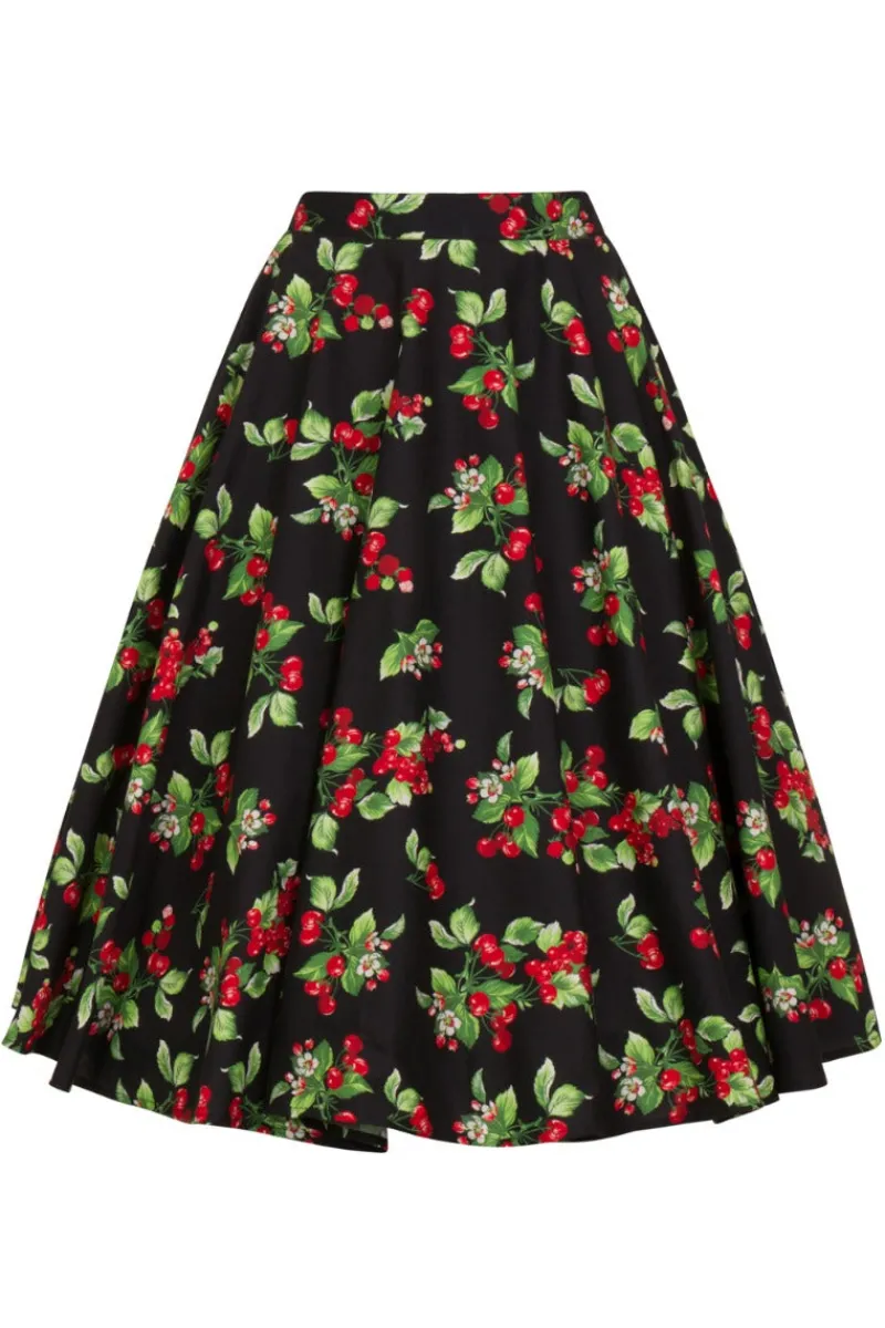 Hell Bunny Cherie 50's Skirt Black Sale