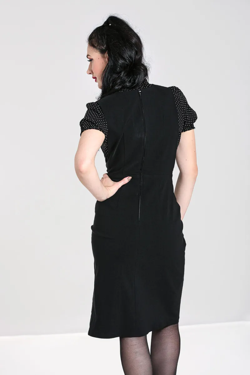 Hell Bunny Claire Pinafore Dress Black Best