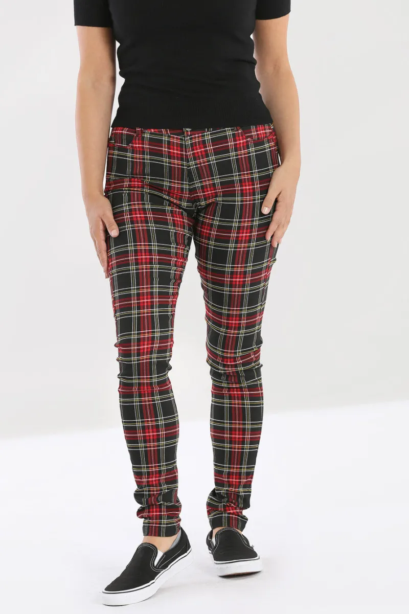 Hell Bunny Clash Skinny Trousers Discount