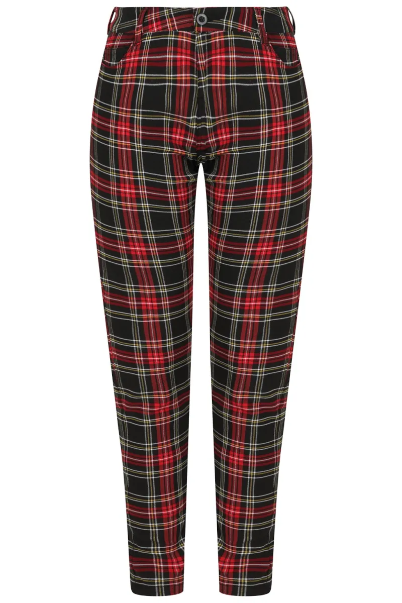 Hell Bunny Clash Skinny Trousers Discount