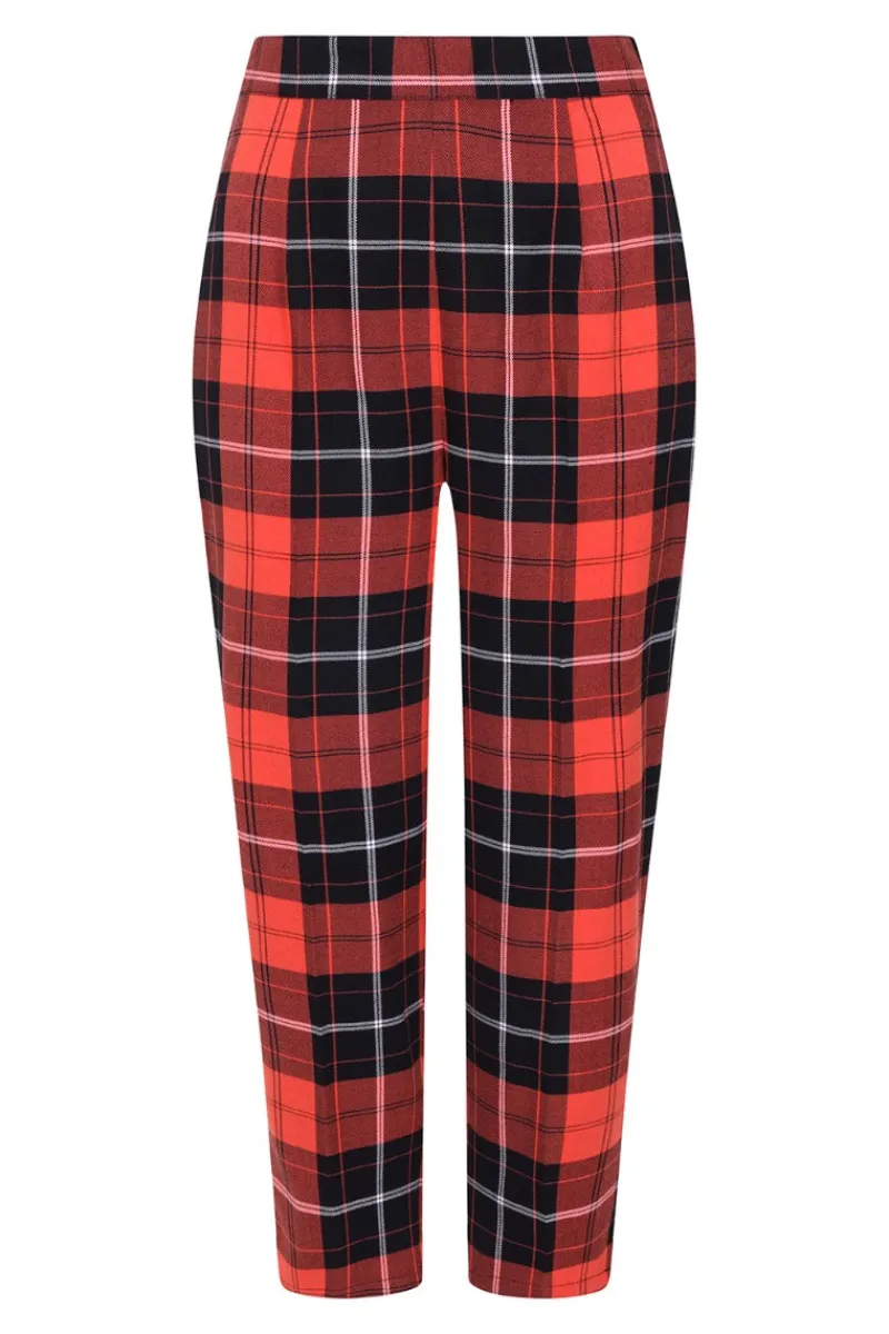 Hell Bunny Clementine Trousers Orange Sale