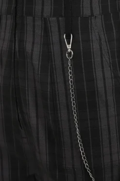 Hell Bunny Cobain Boilersuit Grey