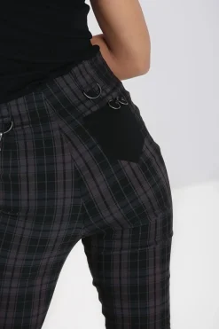 Hell Bunny Cobain Capris Grey Discount