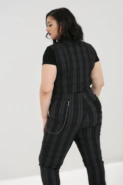 Hell Bunny Cobain Vest Grey Outlet