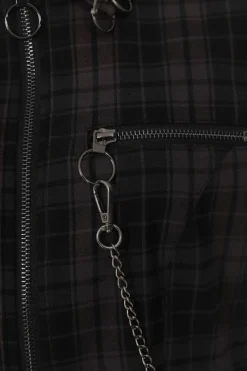 Hell Bunny Cobain Vest Grey Outlet