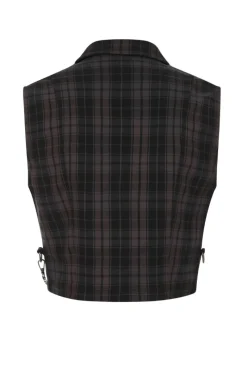 Hell Bunny Cobain Vest Grey Outlet