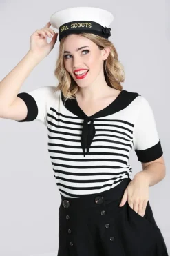 Hell Bunny Coco Top Black Clearance