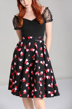 Hell Bunny Confetti Skirt Black