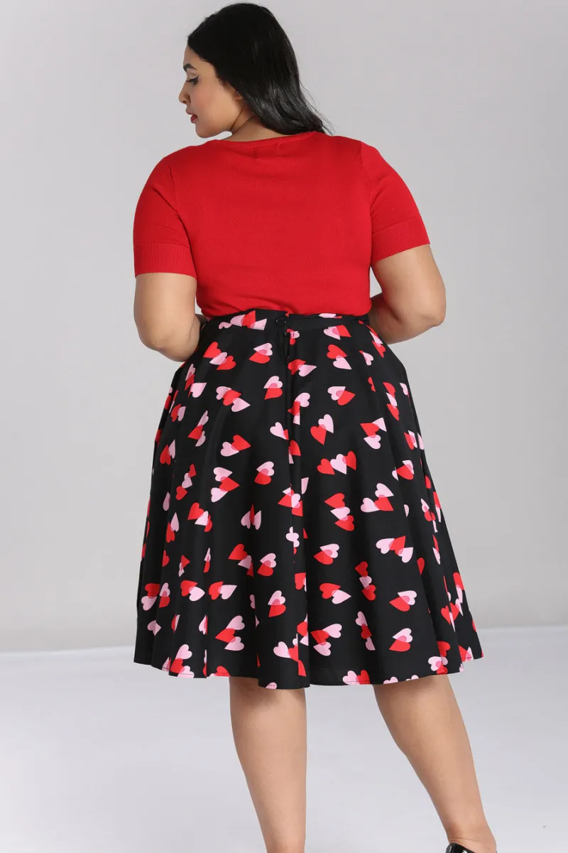 Hell Bunny Confetti Skirt Black