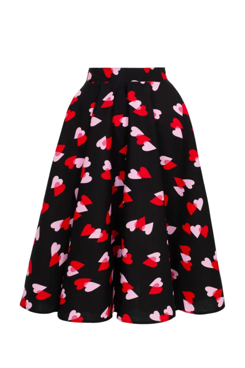 Hell Bunny Confetti Skirt Black