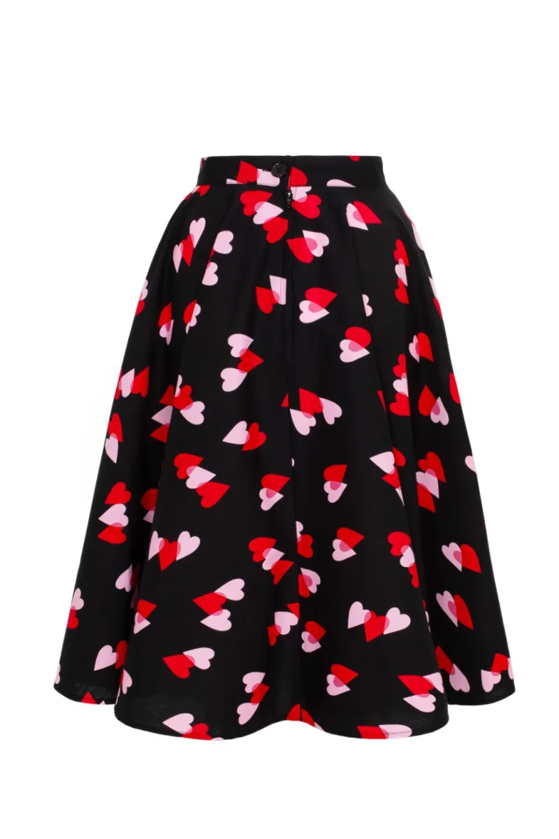Hell Bunny Confetti Skirt Black